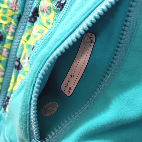 Ivivva Lululemon Girl Blue Floral Mesh Perfect Your Practice Full Zip Jacket 14 - Picture 6 of 6